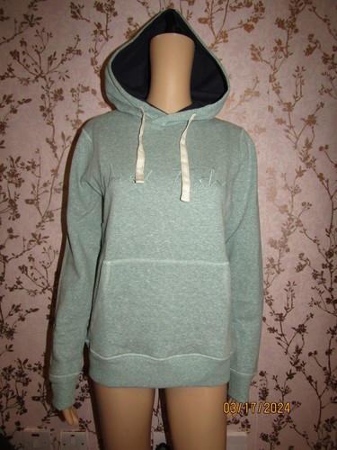 Talla 8-22, precio de venta sugerido por el fabricante £60, nuevo pez extraño Althea Eco Snow Marl Pop Sudadera con Capucha, Azulada - Imagen 2 de 6