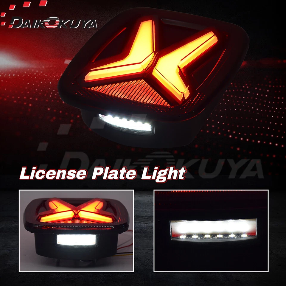 Luces traseras LED placa giro respaldo para Jeep Wrangler CJ TJ YJ luces traseras de freno Foto 2 de 4