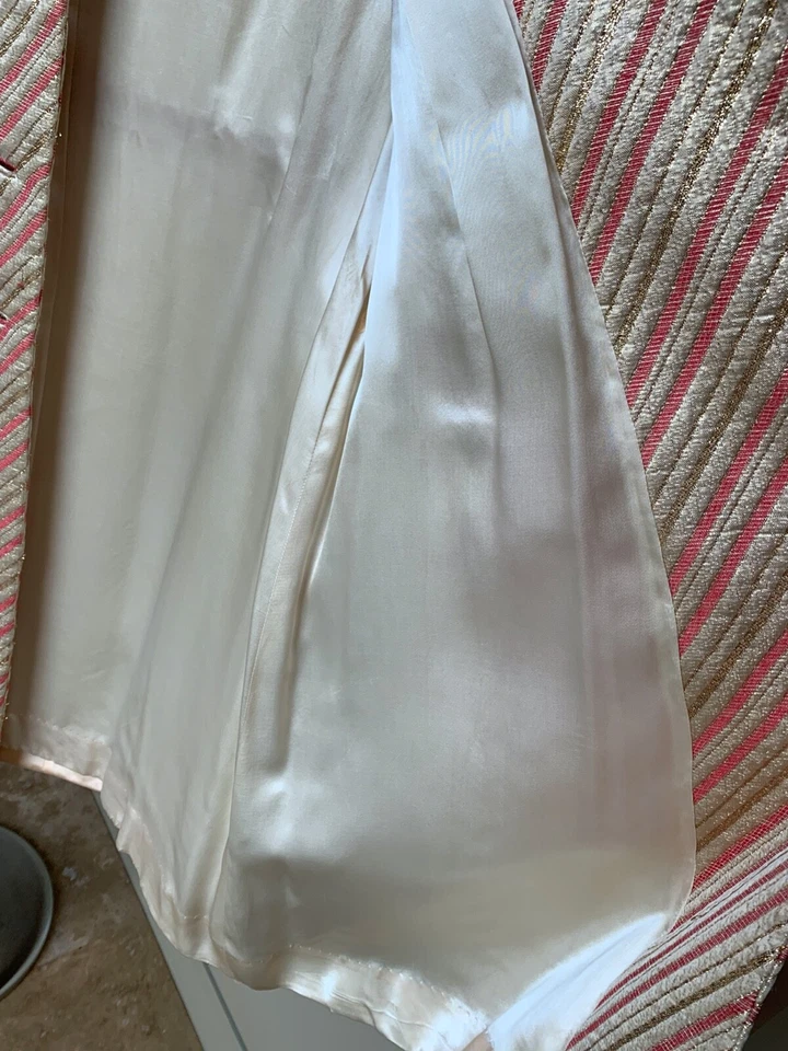 Abrigo de vestir vintage años 60 Saks Fifth Ave Hong Kong corona británica colonia TALLA 12 Foto 4 de 4