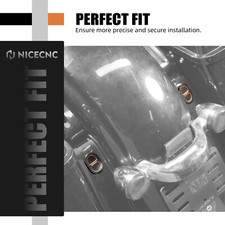 1 Pair CNC Antenna Hole Plug Cover For Harley Street Glide FLHX 2007-2022 2023 4