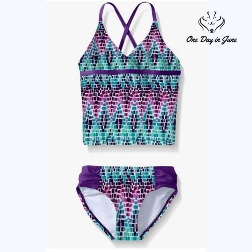 Kanu Surf Candy Beach Tankini Swimsuit Size 6