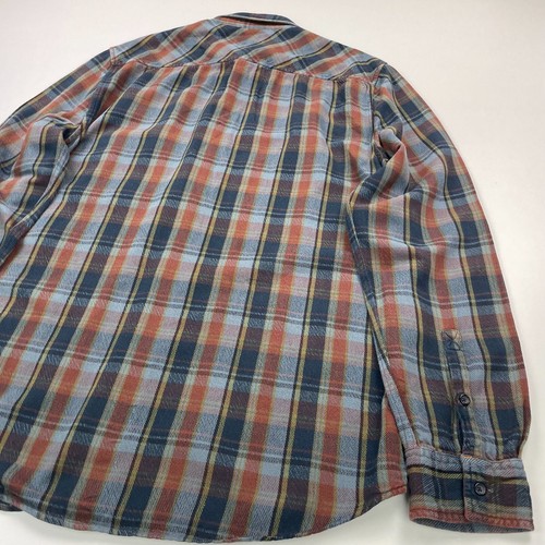 Nudie Jeans Shirt Men's XL Navy Plaid STEN OVERDYED CHECK Long Sleeve Flannel - Picture 13 of 15