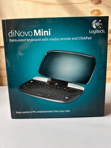 Logitech diNovo Mini Palm-sized keyboard with media remote and ClickPad NIB