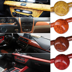 Details About Glossy Car Interior Wood Grain Textured Vinyl Wrap Sticker Decal Sheet Film Diy