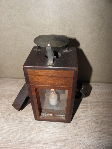 ALTE antike LAMPENLATERNE Holzlicht PRIMITIV 1. Weltkrieg Fotografie Land Französisch - Bild 7 von 12