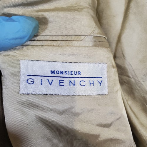 Monsieur Givenchy Olive Green VTG 70s 80s DAMAGED Suit Blazer Jacket Coat Union - Picture 8 of 13