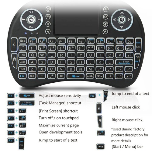 2.4G Air Mouse Remote Touchpad for Android TV Box PC I8 Mini Wireless Keyboard - Picture 5 of 24