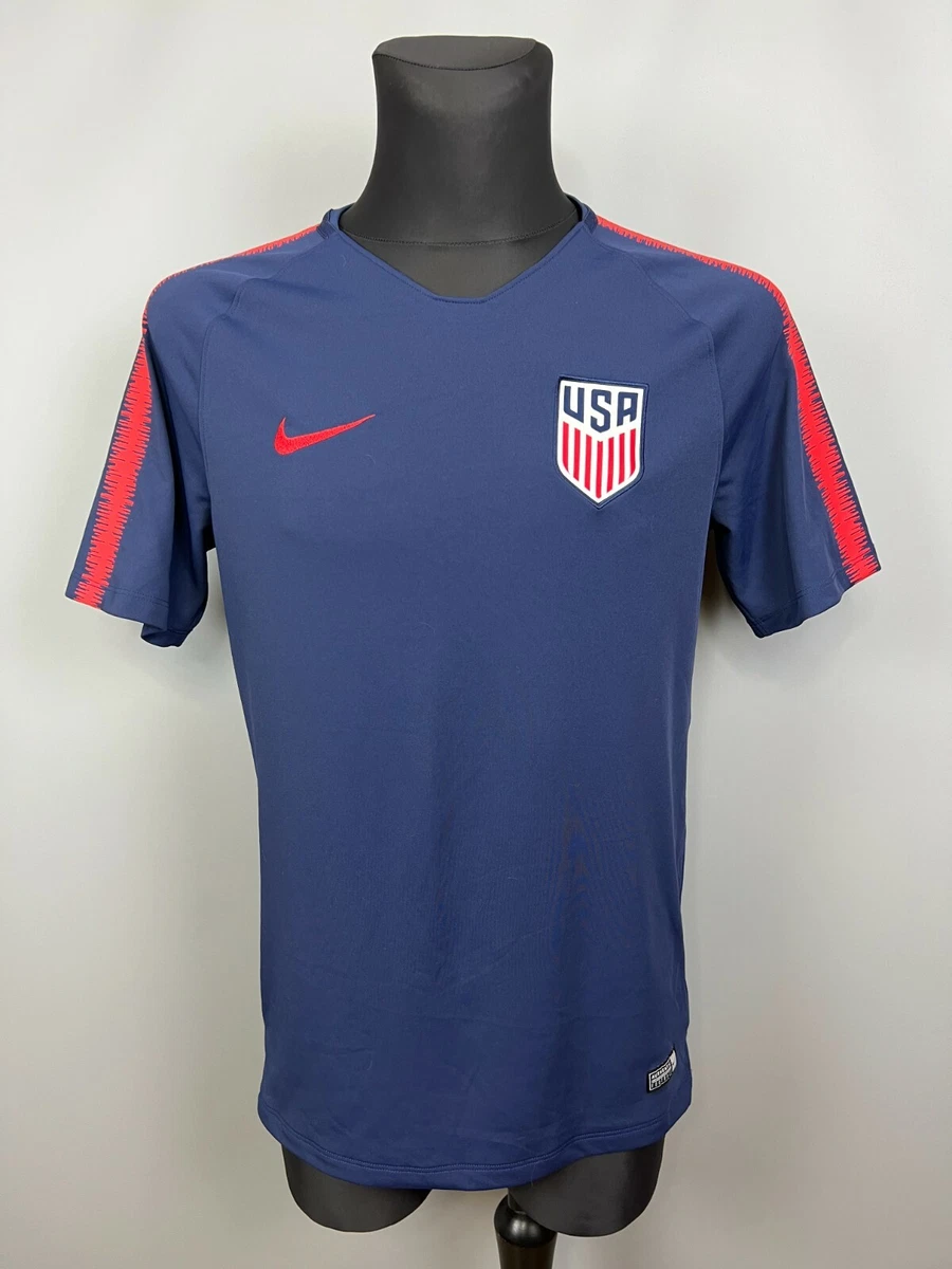 2018 TRAINING SHIRT FOOTBALL SOCCER JERSEY NIKE 893289-410 MENS M | eBay