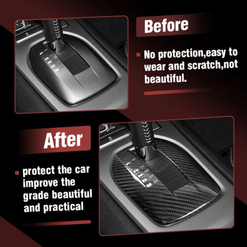 Real Hard Carbon Fiber Gear Shift Panel Cover Trim For Chevrolet Camaro 2010-15 - Bild 12 von 20