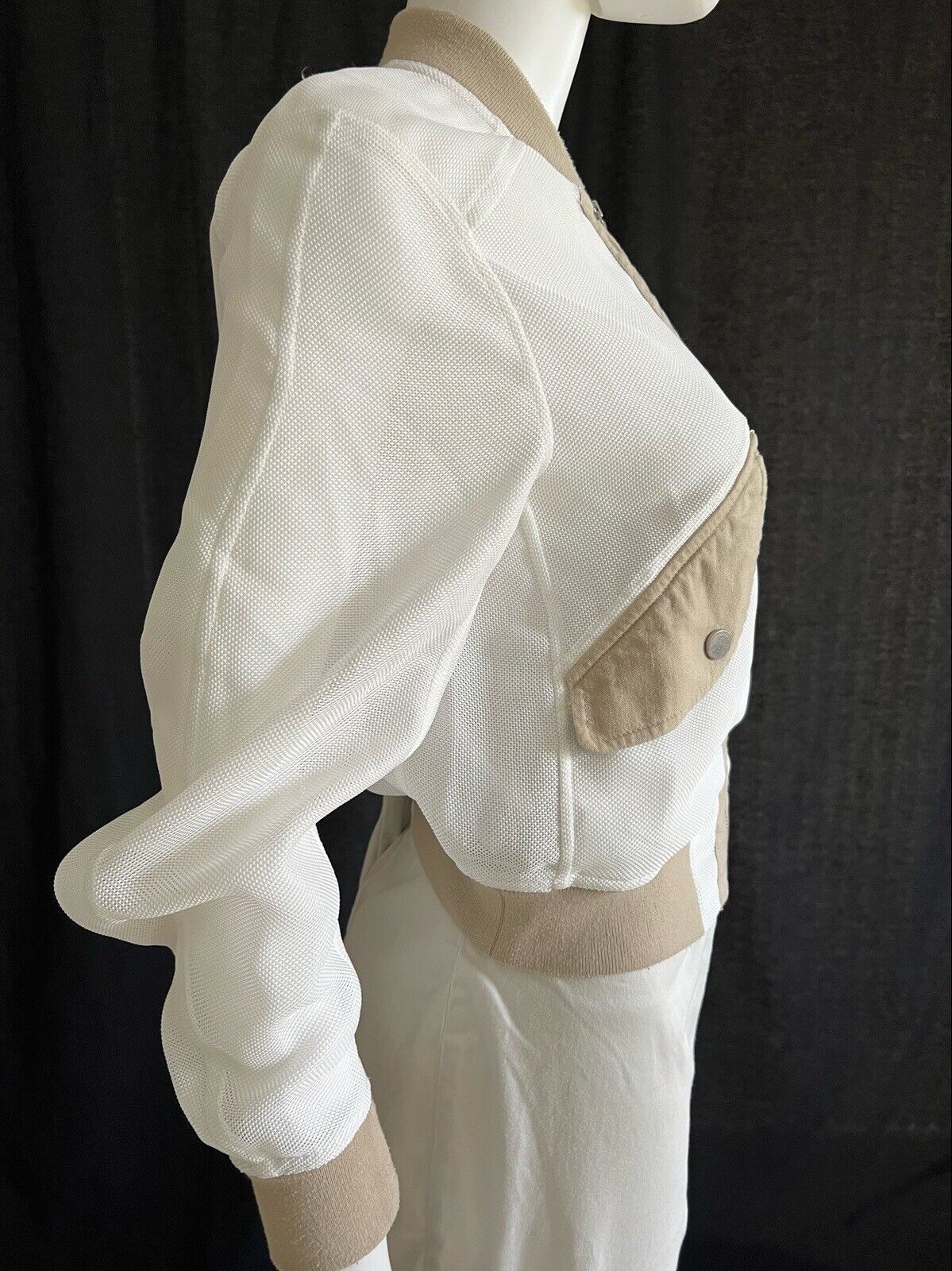 Bcbgmaxazria Women's Jacket Coat White Beige Full… - image 6