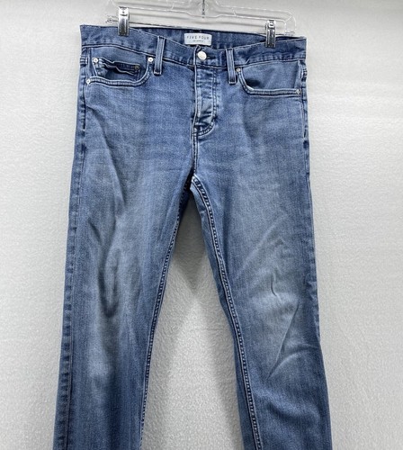 Five Four Slim Fit Stretch Denim Jeans in Sotto Nvy Wash Men's W32x L31 - Picture 2 of 11