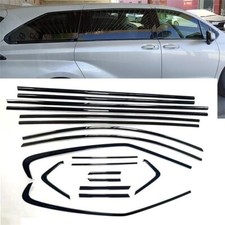 For 2021-2024 Toyota Sienna Black Titanium Window Frame cover Trim Accessories