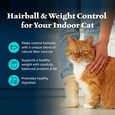 Wilderness Natural Dry Cat Food, Indoor Hairball Control, Chicken, 11-lb. Bag 4.27 per pound