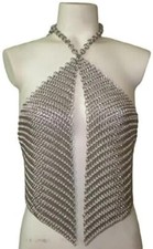 Aluminum Butted Chainmail Top, Medieval-Inspired, Unique Fashion, Chainmail Cosp