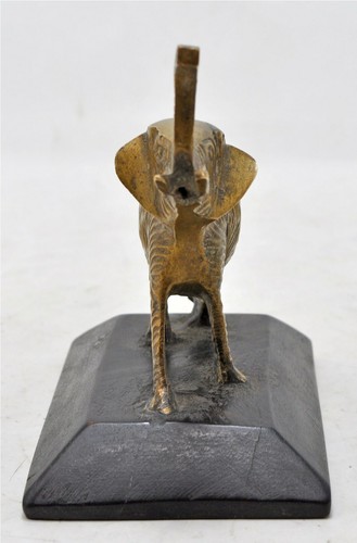 Antike Messing Elefant Figur Original Alt Handarbeit Gravur - Bild 4 von 7