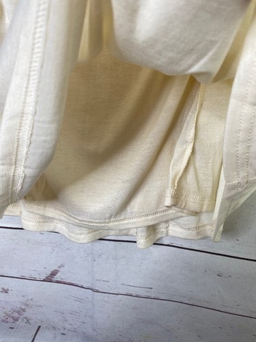 Hudson Kids Shirt Girls S 6X Babydoll Tank Top Cream  Cream Lined Rayon NWT - Picture 3 of 8