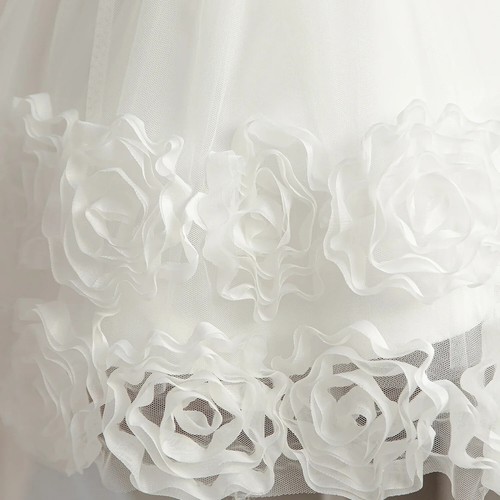 Flower Baby Girl 1st Birthday Christening Dress Flower Girl Dress - Picture 12 of 22