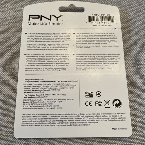 PNY Professional 16GB MicroSDHC Card - OEM - P-SDU16G4-GE - Picture 2 of 2