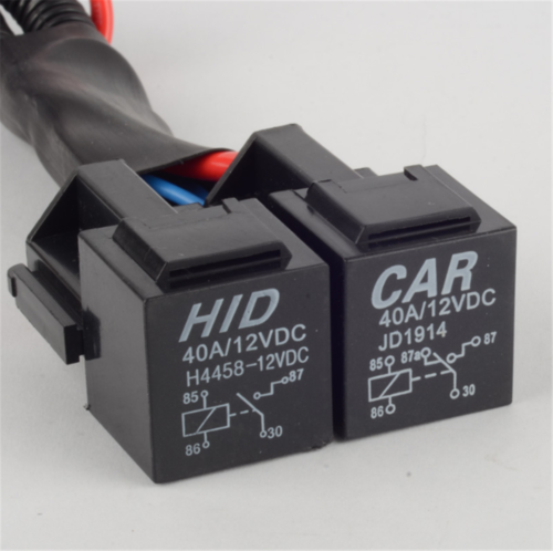 Car Halogen Headlight Bulb Light Relay Wiring Harness Socket Plug Wire Kit H4 AU - Picture 10 of 12
