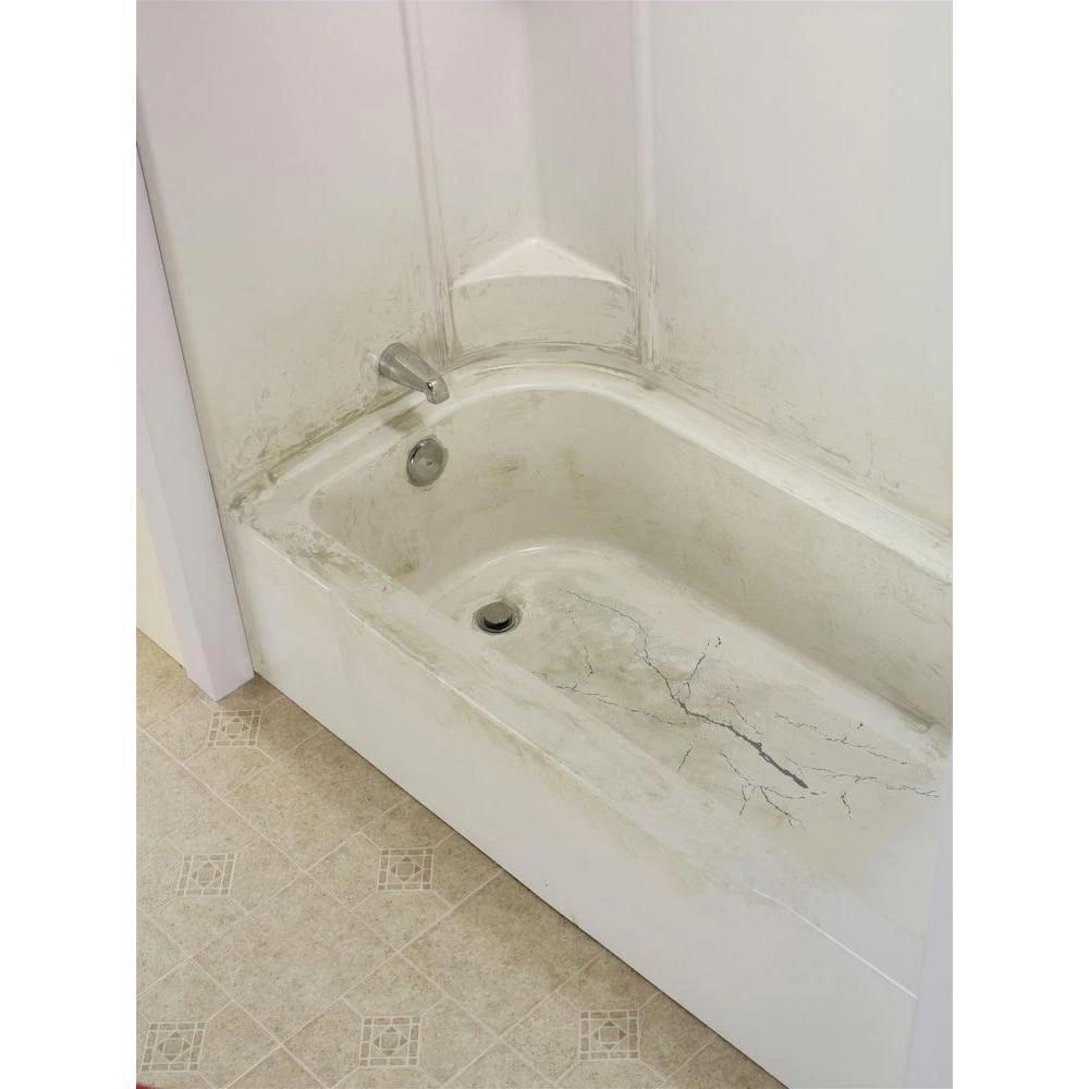 Shower Bathtub Base Bath Tub Floor Repair Kit Inlay 36 x 16 in. Easy DIY Bone eBay
