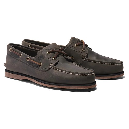 Timberland Men's Shoes - Timberland Classic Boat Shoes - Brown, Leather, Nubuck - Picture 64 of 65