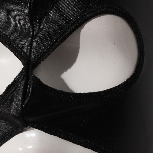 Unisex Maske Reißverschluss Gesicht Requisiten Kopfbedeckung Nasenlöcher Frauen PU Leder Männer Offen Neu - Bild 18 von 25