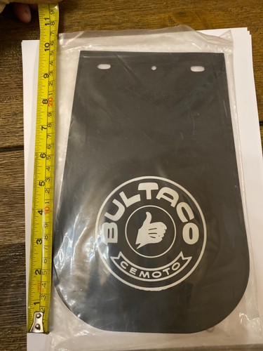 nos vintage bultaco BRC dirt bike mud flap black rubber 1970s 80s - Picture 3 of 5