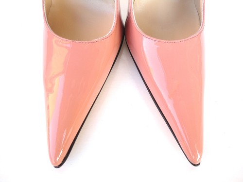 GIOHEL Italy Heels Pointy Toe Pumps Schuhe Leather Court Pink Nude Pink Beige 41 - Picture 7 of 7