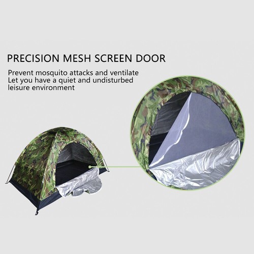 Outdoor Camping Tent for 1-2 Person Single Layer Waterproof Hiking - Picture 7 of 18