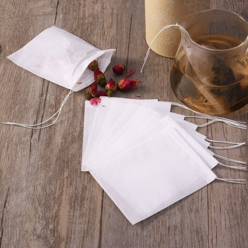Filterpapier für Tee Tee-Diffusor OUNONA Pack von 200 Kordelzug Tee Taschen Für