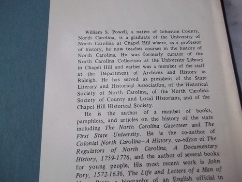 History of Caswell County North Carolina 1777-1977 William S Powell, 1977 Signed - Imagen 7 de 9