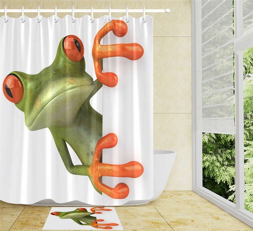 Frog Prince Waterproof Bathroom Polyester Shower Curtain Liner Water Resistant - Bild 2 von 8