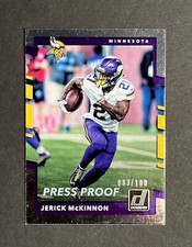 2017 Donruss Press Proofs Silver #169 Jerick McKinnon /100
