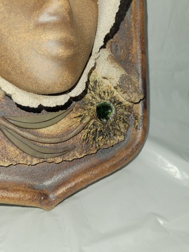 lady pottery wall hanging Zenkali ceramics Australia pottery Tanya Tlaskal #5406 - Picture 8 of 24