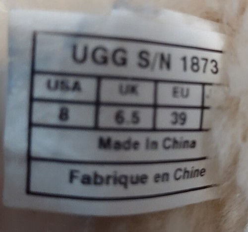 UGG Boots Womens 8 Bailey Button Triplet Tall Shearling 1873 Brown Suede Flats - Picture 10 of 10