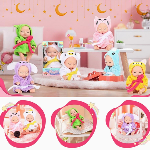 4 Inch Mini Baby Dolls 6Pcs Set Realistic Baby Dolls Toys with Cute Handmade Dol - Picture 4 of 17