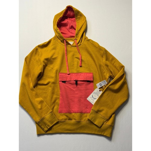 Felpa con cappuccio in pile Black Jack Color Block pullover tasca canguro oversize grande - Foto 1 di 6