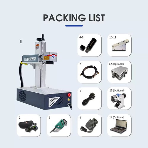 SFX Desktop Fiber Laser Marking Machine JPT20WPrecise Logo Marking Label Marking - Picture 12 of 13