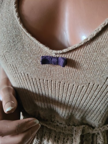 Odd Molly fine knit knit beige dress Size 3 (UK 14 / L) - Picture 4 of 12