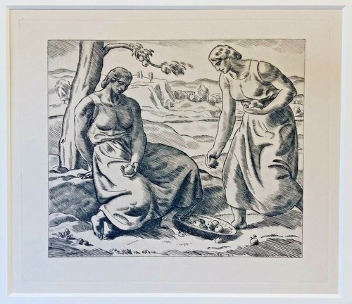 BOSSERT Otto Richard (23.4.1874-14.1.1919) Leipzig 1918 Kupferstich HERBST - Bild 3 von 4