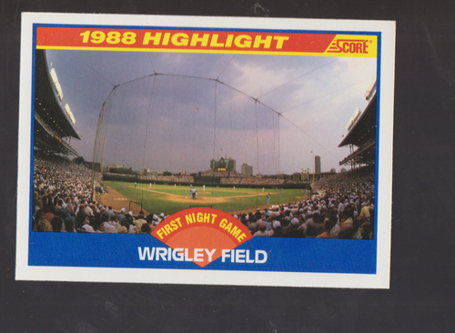 1989 Score #652 Wrigley Field card, Chicago Cubs