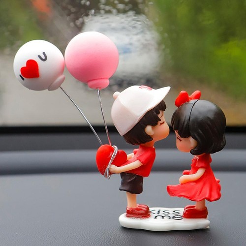 Car Interior Dashboard Accessories, Cute Cartoon Couples Action Figure Orna