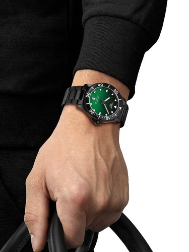Tissot Seastar 1000 Black PVD Steel 40 mm Quartz Wrist Watch T120.410.33.091.00 - Picture 2 of 2