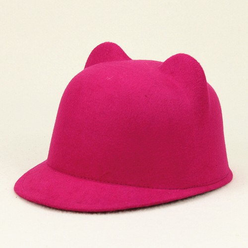 Equestrian Ears Cap Hats Brim Hats Horseman Parent-child Caps Trilby Cat Flat H - Picture 17 of 28
