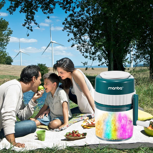 Ice Shaver and Snow Cone Machine - Portable Ice Crusher with 2 Free Ice Cube Tra - Picture 4 of 12