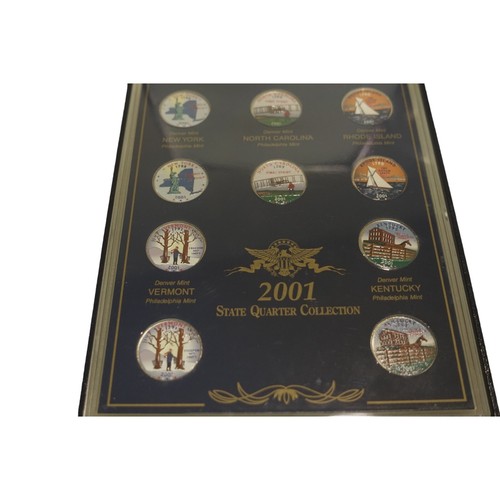 Colorized State Quarters 2001 Year Set of 10 with Case - Picture 4 of 4