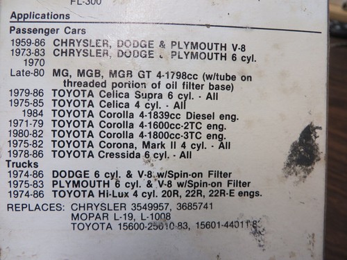 new OIL FILTER fram # PH43 NOS replaces V81 - Picture 4 of 6