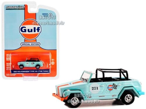 1983 Volkswagen Type 181 Thing #271 Light Blue Gulf Oil 1/64 Greenlight 41145 D