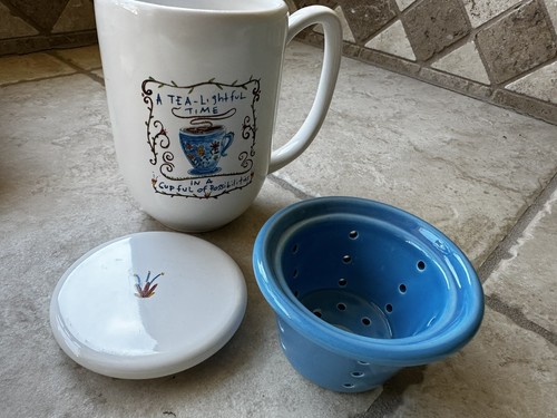 Tea Steeping Mug by Jody Winger - Tea Garden Reflections -NWOB - Free Ship - Picture 2 of 6