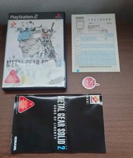 Metal Gear Solid 2 Sons Of Liberty + Manual PS2 Playstation 2 NTSC-J FREE SHIP